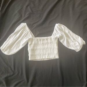 Forever 21 Coquette Square Neck Blouse